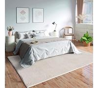 Mia's Teppiche Olivia pour Salon/Chambre à Coucher - Lavable - 60x110 cm, Creme