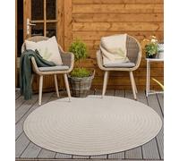 Mia's Teppiche "Zoey - Tapis de Haute qualité pour Le Salon et la Chambre - Crème - en 120 cm Rond en polypropylène