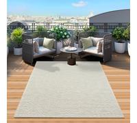 Mia's Teppiche "Zoey - Tapis de Haute qualité pour Le Salon et la Chambre - Crème - en 140 x 200 cm en polypropylène