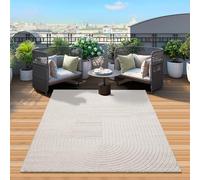 Mia's Teppiche "Zoey - Tapis de Haute qualité pour Le Salon et la Chambre - Crème - en 140 x 200 cm en polypropylène