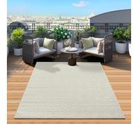 Mia's Teppiche "Zoey - Tapis de Haute qualité pour Le Salon et la Chambre - Crème - en 140 x 200 cm en polypropylène