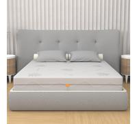 Matelas Memory Foam 80x190, hauteur 25 cm - Housse amovible, revêtement Aloe ...