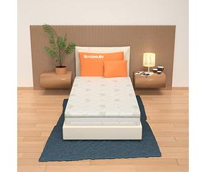 miasuite i sogni italiani Matelas 80x200 Épaisseur 21 cm - 4 cm mémoire de forme, déhoussable, Aloe Vera | Deluxe