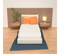 MiaSuite i sogni Italiani Matelas lit 75x190 Hauteur 10 cm en WaterFoam, Tissu AloeVera, indéformable, hypoallergénique et Anti-acariens, rigidité Moyenne Modèle: Plus H10