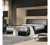 miasuite i sogni italiani Matelas Matrimonial Multionde Mesure 160 x 195 Hauteur 25 cm, Enrobage Aloé Véra Amovible Modèle la Plume