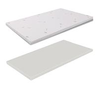 miasuite i sogni italiani Surmatelas 130x190 - épaisseur 3 cm, mémoire de forme, déhoussable en AloeVera.