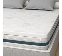 miasuite i sogni italiani Surmatelas 80x200 - épaisseur 5 cm, mémoire de forme, déhoussable en AloeVera, Beige