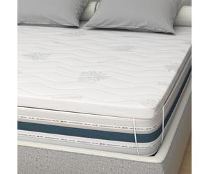 miasuite i sogni italiani Surmatelas en mousse à mémoire de forme 110x190 - épaisseur 10 cm, déhoussable en AloeVera.