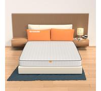 MiaSuite Matelas Mousse à Mémoire de Forme Double 160x190, Hauteur 18 cm - 100% Made in Italy - Anallergique, Antibactérien, Anti-acarien - Orthopédique, Dispositif Médical | Primavera