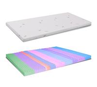 MiaSuiteTopper Memory Simple 80 x 195 H 7 cm déhoussable en Aloe Vera - Correcteur pour Matelas Hors Mesure