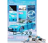 Miata Mx5 Mazda Car Puzzles 1000 Pieces Cadeau Unique Jeu Éducatif Challenge Toy À De Qualité Supérieure Peinture Art pour Adultes Et Enfants 1000pcs (38x26cm)