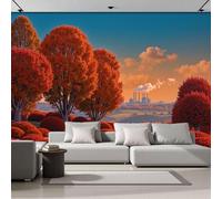 MIATCENRT Papier Peint Panoramique 300x210cm (L×H) Format Personnalisé, 3D Poster Geant Mural, Paysages De Buissons Peintures De Chemins pour Salon Chambre Restaurant Décoration Murale