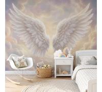 MIATCENRT Papier Peint Panoramique Anges Ailes pour Salon | Décoration Murale Rêve 300x210cm, Murales Papier Peint Tissu en Soie pour Chambre - Moderne Photo Muraux