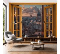 MIATCENRT Papier Peint Panoramique Fenêtre Vue Par Fenêtre Mural