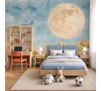 MIATCENRT Papier Peint Panoramique Peinture Murale de Pleine Lune Jinshan