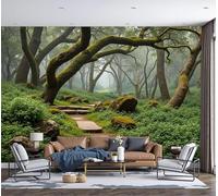 MIATCENRT Papier Peint Panoramique Sentiers De La Forêt Tropicale Paysages Forestiers, 3D Mural Moderne Papier Peint en Soie Poster XXL, Salon Chambre Mur de Fond Décoration Murale 400x280cm