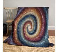 MIATCENRT Plaid Couverture Polaire Spirale Cercle Impression 3D Abstrait Ligne, Couverture de lit en Flanelle Douce, Chaude et Confortable, Coloré Couvertures de Canapé 100x130cm