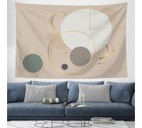 MIATCENRT Tapisserie Murale Zen Grande Tapisserie Abstrait Circulaire | Tenture Murale Luxe Géométrie, Décoration d'intérieur Tapisseries Décoratives, Matelas Nappe Rideau Imprimé, 230x180cm