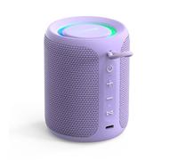 MIATONE Rush Pro Haut-parleur Bluetooth étanche IPX7 basses profondes 20 W Son à 360° Lumière LED commutable Compatible TWS Microphone intégré Bluetooth 5.4 Cadeau de festival Violet