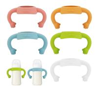 Miawtro Lot de 5 poignées de biberons standard en polypropylène - Poignées de biberon pour bébé - Légères et faciles à prendre en main - Pour la série Pigeon Dr.Brown 5-5,5 cm