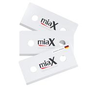 miaX - Lot de 3 Lames en Céramique, Compatibles avec le Grattoir Vitrocéramique 2.0 - Idéales pour Résidus de colle, Lavables au Lave-vaisselle et Inoxydables