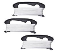 Miayical 3 Pièces Ligne de Cerf-Volant de 100 M, Cordon de Ligne de Cerf-Volant avec Planche à Enrouler Noire, Outils de Vol de Cerf-Volant, Accessoires de Sports de Plein Air