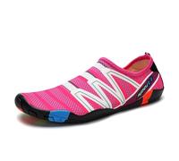 MiaZane Chaussures D Eau Femmes Hommes Slip on Séchage Rapide Chaussures Pieds Nus Hommes Aqua Plage Natation Sneakers pour La Natation Et La Randonnée Anti Dérapant,186 Rose Red,38 EU