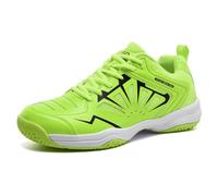 MiaZane Chaussures de Badminton Professionnelles Unisex Antidérapantes Entraîneurs de Court Intérieur Respirantes en Mesh Semelle Amortie Légères Chaussures Athlétiques,Vert,42 EU