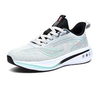 MiaZane Chaussures de Course Unisex Légères Respirantes en Mesh Chaussures Sportives Athlétiques Semelle Amortie Sneakers Décontractés Gamme de Tailles Complète,Gris,45 EU