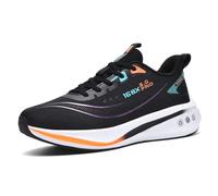 MiaZane Chaussures de Course Unisex Légères Respirantes en Mesh Sport avec Semelle Amortissante Options de Couleurs à la Mode pour Usage Quotidien Gamme de Tailles Complète,Noir,40 EU