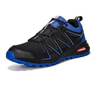MiaZane Chaussures de randonnée Unisexes, Respirantes et antidérapantes, idéales pour Trekking, vélo et activités Aquatiques,BlackBlue,46 EU