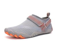 MiaZane Chaussures d'eau Séchage Rapide Respirant Mesh Aqua Sneakers avec Drainage pour Femmes Hommes Trous Crochet Et Boucle Natation & Plage Wading Semelle Antidérapante,A021gray,46 EU