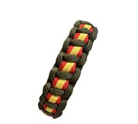 MIBANDERA Bracelet drapeau de l'Espagne pour homme et femme. Bracelet en corde tressée. Bracelet en cuir et tissu espagnol avec fermoir., 18.0 Zentimeter, Coton, Pas de gemme