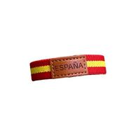 MIBANDERA Bracelet Drapeau Espagne Homme Femme Élastique Cuir Tissu, taille unique, Toile élastique, Pas de gemme