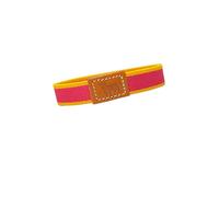 MIBANDERA Bracelet élastique Taureaux avec détail de taureau en cuir, couleurs rose et jaune, pour homme et femme