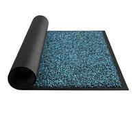 Mibao Paillasson Anti-saleté pour intérieur et extérieur, 91,4 x 152,4 cm, Gris Noir, Lavable, très résistant, antidérapant, Super Absorbant