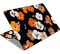 Mibbxea Autocollant en Vinyle Réutilisable pour Ordinateurs Portables 12,1-15,6",Décoratif,Résistant à l'eau et aux Rayures,pour 13,3" 14" 15" PC Portable et Netbook (027 Abeille, Libellule et Fleur)