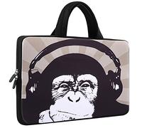 Mibbxea Housse pour ordinateur portable 15-15,6 pouces - Étui en néoprène pour ordinateur, Chromebook, Ultrabook, Notebook - Sac à dos avec poignée, compatible avec Dell HP Lenovo ASUS Acer, Forme