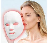 MIBIITTY Masque LED de beauté, masque facial à LED pour thérapie lumineuse