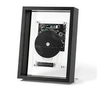 MiBoce Cadre Photo Décoratif Mural pour CD, Lecteur CD Bluetooth 5.0, avec Écran Numérique LED/télécommande, Sortie AUX 3,5 Mm, sans Haut-parleurs, pour La Décoration Intérieure