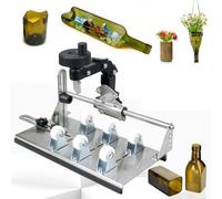 MiBoce Coupe-Bouteille en Verre, Kit De Coupe-Verre Multifonctionnel À Faire Soi-même, avec Lame Rotative À 360°, Différentes Formes De Coupe, pour Bouteilles Carrées Et Rondes