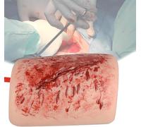 MiBoce Soins des Plaies, Modèles De Plaies, Exercices De Suture Et De Contrôle des Hémorragies, Matériel en Silicone Et Simulation De Scène De Saignement, Modèle De Simulation De Plaie