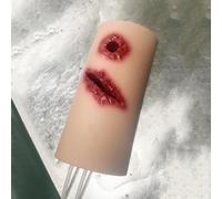 MiBoce Wound Trainer Model, Arm Wound Packing Trainer Tourniquet Trainer, Silicone Laceration Simulator Model, Reusable, Suture Trainer, for Practising Correct Wound Management Techniques