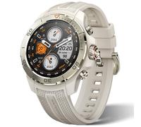Mibro GS Explorer Montre Connectée Homme 1.32" AMOLED, Outdoor Smartwatch Militaire avec GPS, Étanche 10ATM, 20 Jours, Baromètre Surveiller SpO2 Boussole pour Aventure, Android et iOS(Snow)