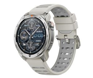 Mibro GS Pro2 Montre Connectée Homme Sport 1,43" AMOLED, avec GPS pour Running/Randonnée, Spécialisé dans Le Style Padel, 150 Modes Sportifs, Appel Bluetooth, Autonomie 20J (Blanc)