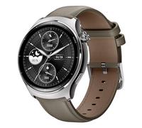 Mibro Lite3 Pro Montre Connectée Homme Femme 45mm, Autonomie 15j, Appels Bluetooth, 5ATM GPS Intégré, Smartwatch avec Suivi FC/Sommeil/SpO2, Bracelet Cuir Élégant, pour iPhone Android (Gris Kaki)