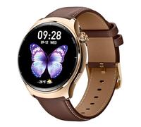 Mibro Lite3 Pro Montre Connectée Homme Femme 45mm, Autonomie 15j, Appels Bluetooth, 5ATM GPS Intégré, Smartwatch avec Suivi FC/Sommeil/SpO2, Bracelet Cuir Élégant, pour iPhone Android (Or Rose)