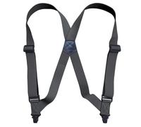 MIBSH Bretelles Suspender Bretelles pour Hommes 3.8Cm/1.5 Pouces Large Heavy Duty Big Tall Trucker Bretelle Réglable en Plastique Côté Clip Pantalon Bretelles Papa Cadeau Darkgray