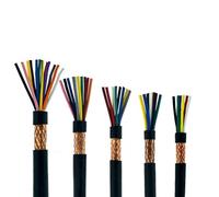 MIBSH Circuits Solide Fil électrique de Signal Audio 6 7 8 10, câble blindé à 12 Broches, Fil de cuivre de 0.3/0.5/0.75/1/1.5mm, 5 mètres Connecteur Métier à Tisser (Color : 0.3mm, Size : 10pin)