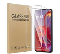 MIBZOR Lot de 2 Verre Trempé pour Motorola Edge 60 Neo/Motorola Edge 50 Neo (6.36") Film en Protection écran efficace contre les Rayures Ultra Résistant 0,33mm HD Ultra Transparent Dureté 9H Glass